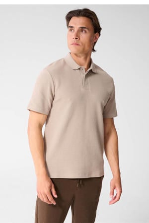regular fit polo - lichtbruin