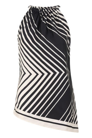asymmetrische top zwart