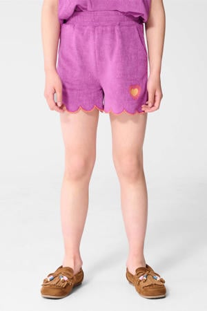 regular waist casual short paars