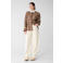 Shoeby Studio oversized geruite blouse bruin