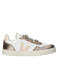 Veja Small V-90 leren sneakers wit/brons
