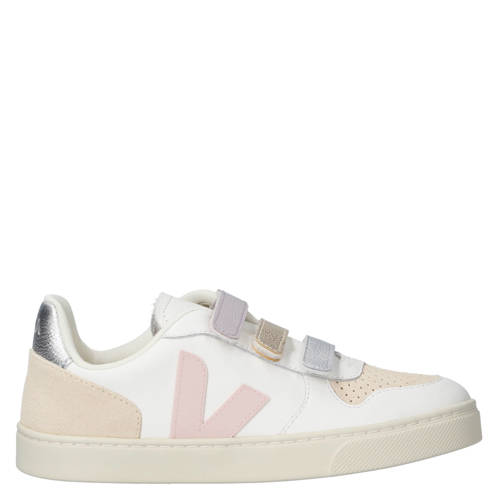 Veja Small V-10 leren sneakers wit