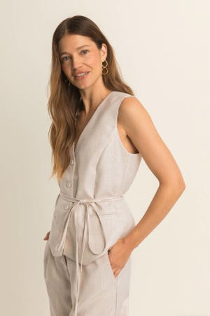 gilet ecru
