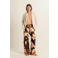 Expresso wide leg high waist broek multi
