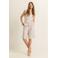 Expresso wide leg high waist bermuda short ecru