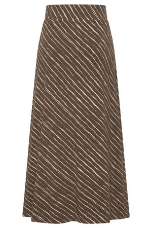 midi rok jersey bruin
