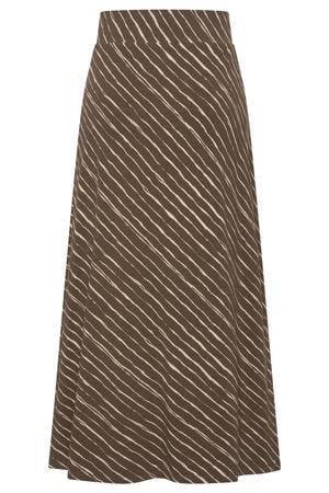 midi rok jersey bruin