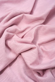 thumbnail: Roze dames Expresso top gebreid met effen, korte mouwen en V-hals