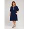STUDIO midi jurk Plus Size - donkerblauw