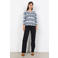 Soyaconcept top met print - lichtblauw