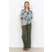 Soyaconcept viscose gebloemde blouse - blauw
