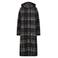 Wasabiconcept Plus Size geruite manteljas - zwart