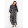 Wasabiconcept top met stippen Plus Size - zwart