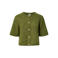 PIECES vest met wol gebreid - olijfgroen