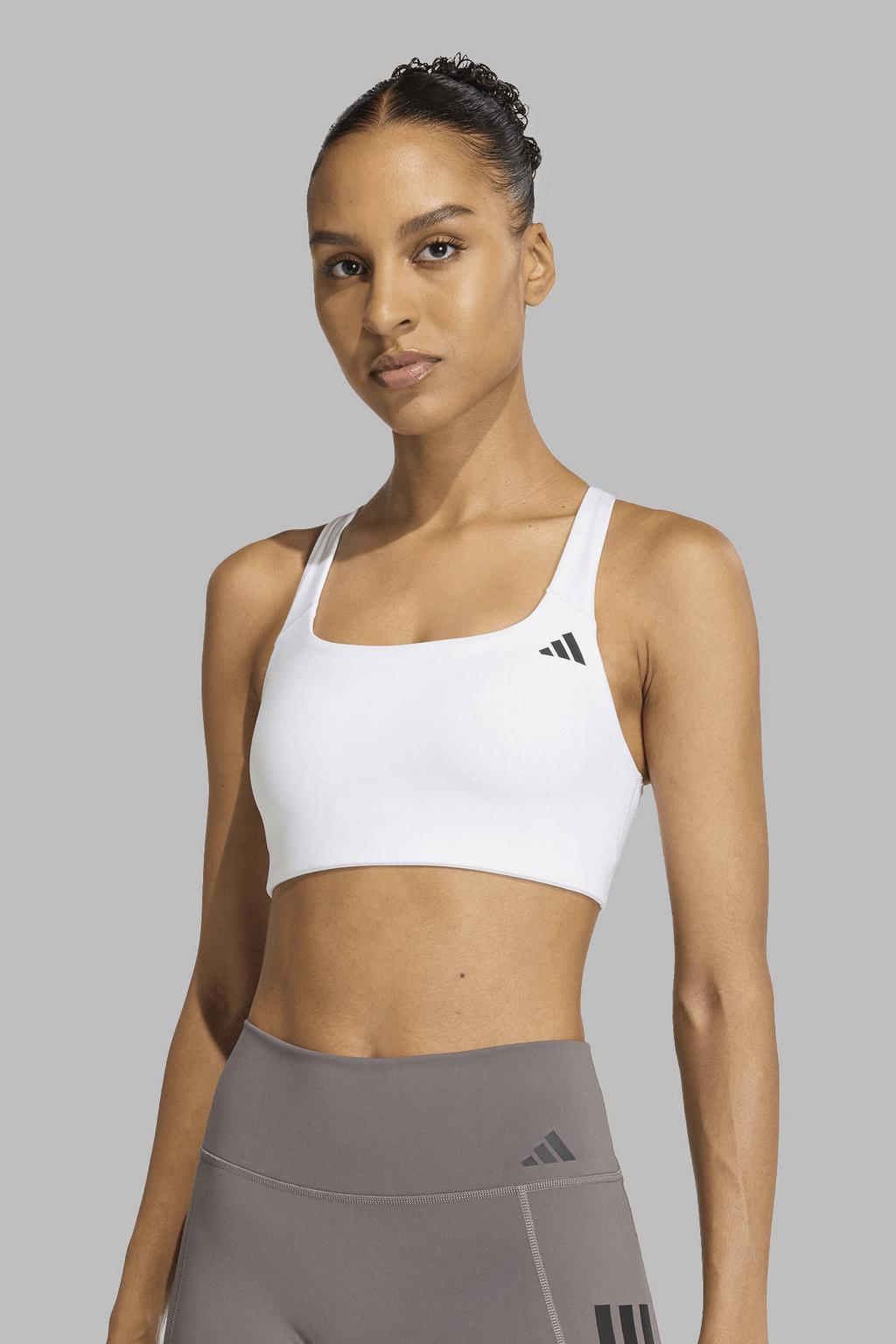 adidas Performance sport-bh medium support Optimé- wit