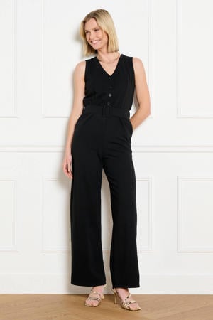 jumpsuit linnen zwart