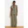 LOLALIZA wide leg high waist broek kaki