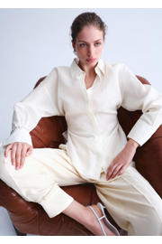 thumbnail: Mango blouse met linnen ecru