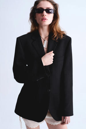getailleerde blazer zwart