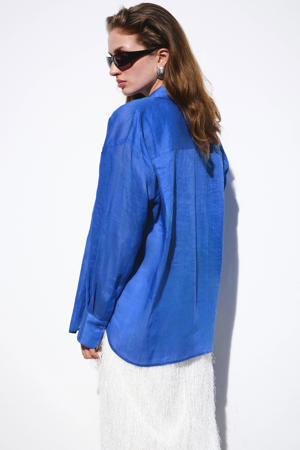 blouse blauw