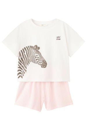 shortama wit/roze