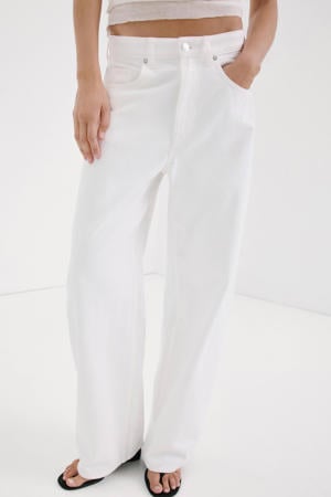 low waist wide leg jeans ecru