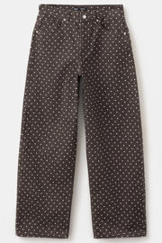 thumbnail: Mango barrel jeans met stippen bruin