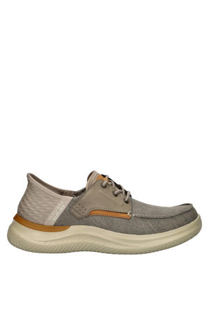 Hands Free Slip-Ins Hasting denim bootschoenen taupe