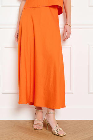midi rok oranje