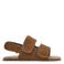 Mango Kids leren sandalen bruin