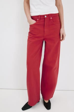 barrel jeans rood