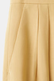 thumbnail: Mango wide leg high waist broek geel