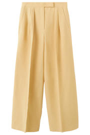 thumbnail: Mango wide leg high waist broek geel