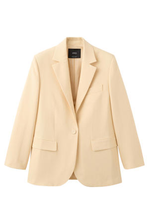 oversized blazer lichtgeel
