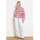 LOLALIZA geruit blouse roze
