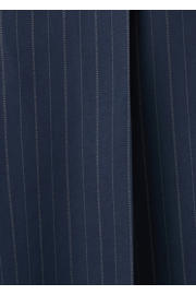 thumbnail: Mango wide leg regular waist broek met krijtstreep donkerblauw