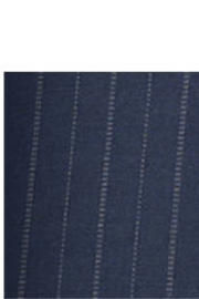 thumbnail: Mango wide leg regular waist broek met krijtstreep donkerblauw