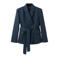 Mango met krijtstreep donkerblauw