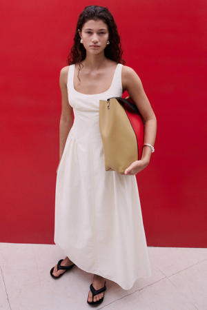 maxi jurk ecru