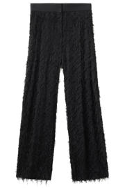 thumbnail: Mango wide leg low waist broek zwart