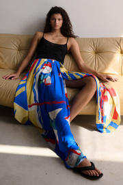 thumbnail: Mango A-lijn rok blauw