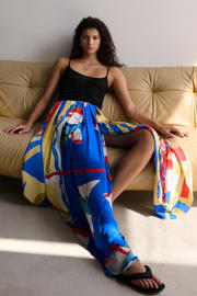 thumbnail: Mango A-lijn rok blauw