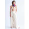 Mango wide leg regular waist broek crème