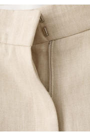 thumbnail: Mango wide leg regular waist broek beige