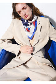thumbnail: Mango wide leg regular waist broek beige