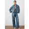Mango spijkerjas medium blue denim