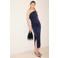 Mango midi jurk blauw