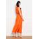 LOLALIZA maxi jurk oranje