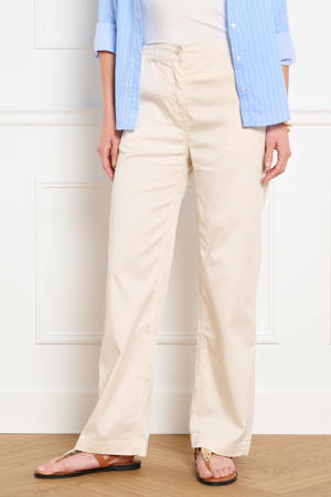 regular high waist broek ecru