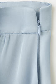 thumbnail: Mango wide leg regular waist broek lichtblauw